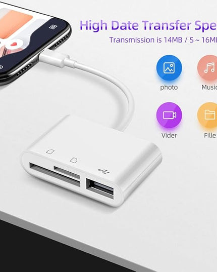 RayCue USB C to Micro SD TF Memory Card Reader, 3-in-1 USB Camera Card Reader Adapter Compatible with iPhone 15,iPad Pro, MacBook Pro/Air, Chromebook XPS, Galaxy S10/S9 and More USB C Devices