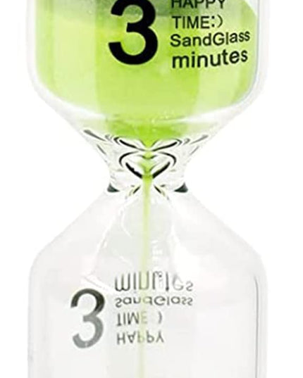 Sand Timer, Hourglass Sand Timers Colorful 3 Minutes Sandglass Timer with Protective Cover for Classroom Home Office Cooking