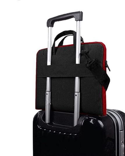 Hseok 17.3 Inch Laptop Shoulder Bag for Most 17.3" Dell Asus HP Lenovo Notebooks,Black & Red