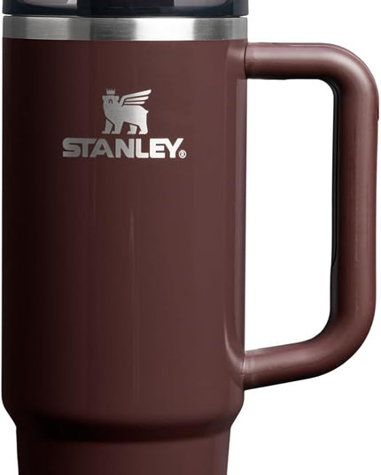 STANLEY Quencher H2.0 Tumbler with Handle and Straw 30 oz | Flowstate 3-Position Lid | Cup Holder Compatible for Travel | Insulated Stainless Steel Cup | BPA-Free | Mahogany Gloss