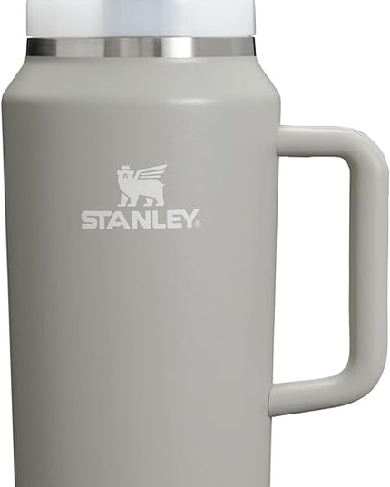 STANLEY Quencher H2.0 Tumbler with Handle & Straw 64 oz | Flowstate 3-Position Lid | Large Capacity for Travel & Sports | Insulated Stainless Steel Cup | BPA-Free | Ash