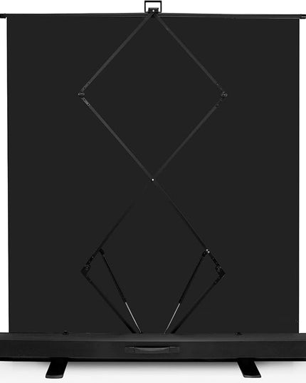 KHOMO Gear 62-Inch Black Backdrop – Collapsible, Portable Photography & Video Background for Studio, Streaming, Zoom & Content Creation – Wrinkle-Resistant, High-Density Fabric, Easy Setup
