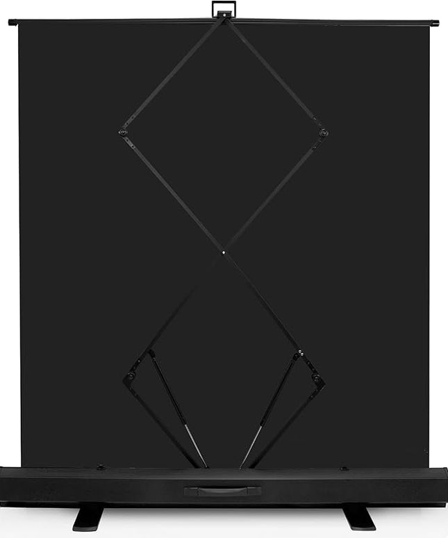 KHOMO Gear 62-Inch Black Backdrop – Collapsible, Portable Photography & Video Background for Studio, Streaming, Zoom & Content Creation – Wrinkle-Resistant, High-Density Fabric, Easy Setup