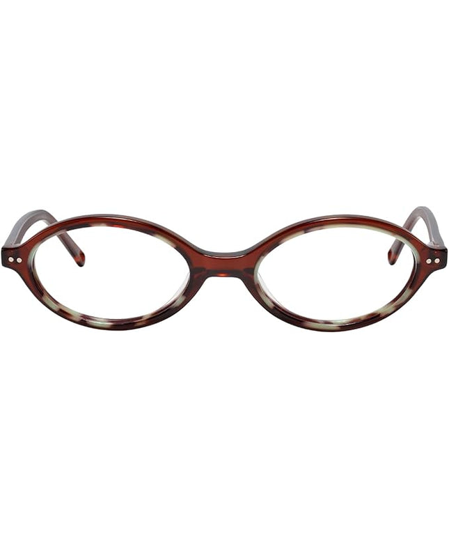 TIJN Olisa Blue Light Blocking Glasses for Women Men,Oval Glasses Frame Bluelight Glasses for Gaming/Computer/Screen