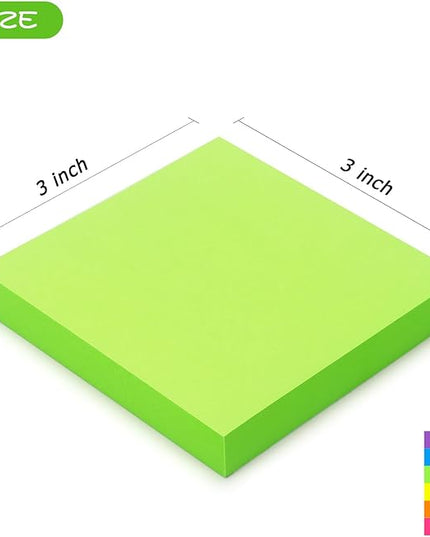 Early Buy Sticky Notes 6 Bright Color 12 Pads Self-Stick Notes 3 in x 3 in, 100 Sheets/Pad