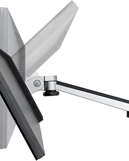 VERSADESK OmniView Dual Monitor Stand - Height Adjustable Arms for 24"-27" Screens - Desk Mount with 360° Rotation - VESA Compatible - Each Arm Supports up to 15lbs | Black
