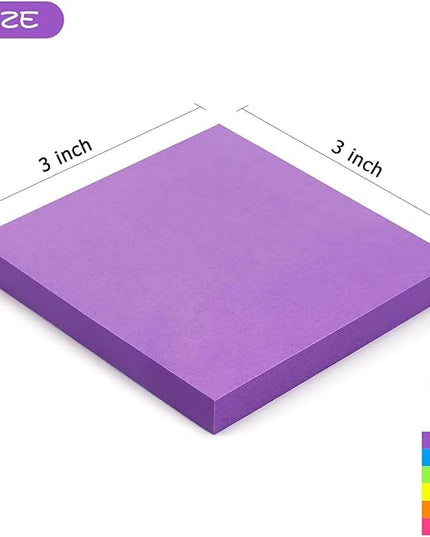 Early Buy Sticky Notes 6 Bright Color 6 Pads Self-Stick Notes 3 in x 3 in, 100 Sheets/Pad