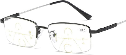 Progressive Multifocus Computer Reading Glasses Blue Light Blocking No Line Lenses Multifocal Readers for Men and Women