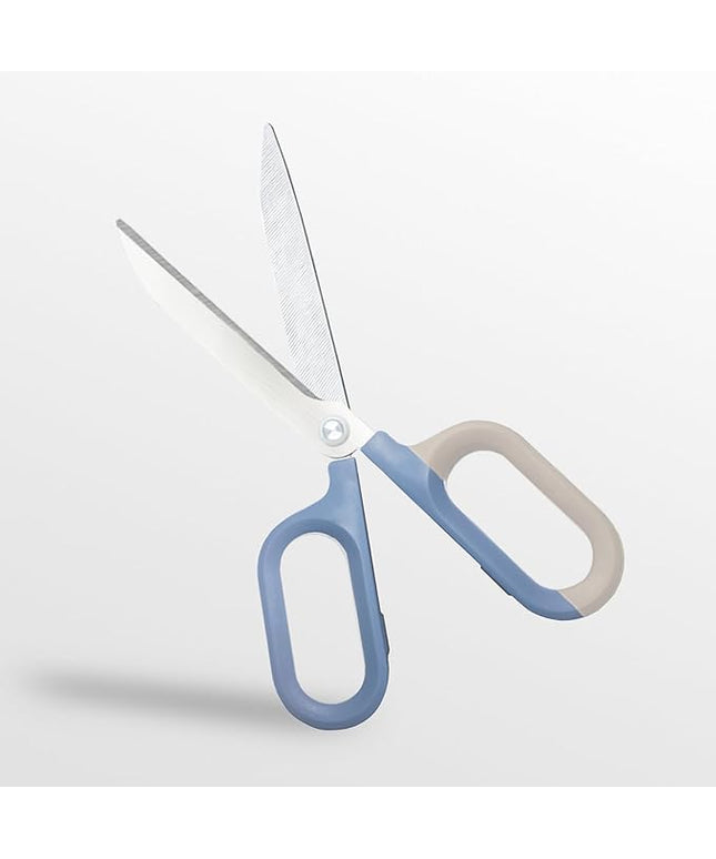 Blue Cute Office Scissors with Comfort-Grip Handles, Sharp Craft Scissors for DIY Art, Sewing, Fabric, Student, Teacher, and Home Use(7", Blue-1Pack)