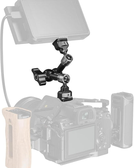 SMALLRIG 7'' Magic Arm with 1/4"-20 Screws & Spring-Loaded Pins, 1.5kg Load Capacity, 360° Dual Ball Head, Non-Slip Design for Cameras/Lights/Monitors/Mics/Phones – 5308