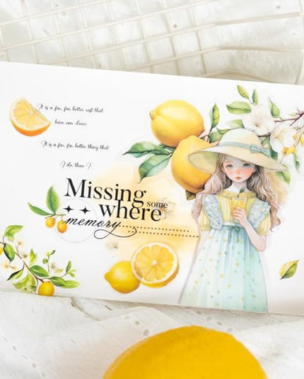 MiyouLuna 60 Pcs Large Garden-Inspired PET Stickers, Fruit-Themed for Scrapbooking, Journaling, DIY Crafts, with Organizer