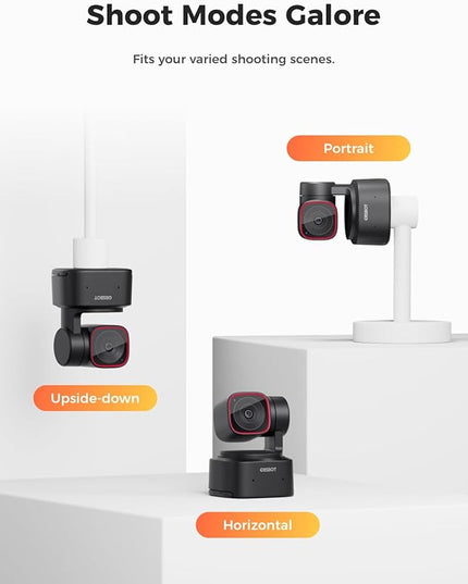 OBSBOT Tiny 2 Lite 4K Webcam for PC, AI Tracking PTZ Streaming Camera with 1/2" Sensor, Gesture Control, 60 FPS, HDR, Microphones, Web Camera for Desktop Computer, Laptop, Meeting, Video Calls, etc.