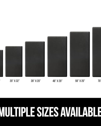 GORILLA GRIP Comfortable Cushioned Kitchen Mats for Floor, 39x20, Waterproof and Stain Resistant Soft Top, 3/4 Inch Thick Ergonomic Standing Desk Anti Fatigue Mat, Foam Supports Ankles and Feet, Black