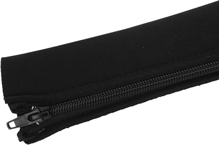4Pcs Cable Management Sleeve Cord Organizer with Zipper, Neoprene Wire Sleeve Cover for Power Cords and TV Cables, Anti - Bite Protective Wrap with 10 Ties, 19