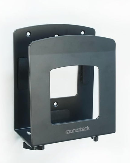 Monzlteck Adjustable Electronic Device Wall Mount|Universal Holder for Small Computers, Gaming Consoles（Xbox 360，Xbox One, PS4），Mini PC，Small Form Factor Desktop Tower, UPS .Fits 1.6" to 3.8" Width