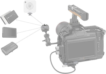 SmallRig Quick Release Plate with 1/4" Screw, HawkLock Quick Release Top Plate for Stabilizer, Action Camera, Monitor, LED Light, QR Top Plate for SmallRig HawkLock Quick Release System - 3730C