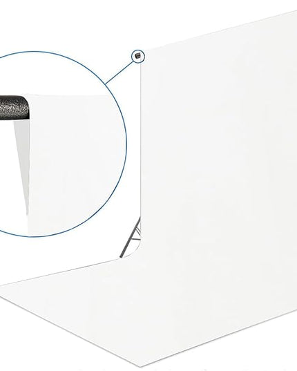 10x20 Ft White Backdrop Background for Photography Photo Booth Backdrop for Photoshoot Background Screen Video Recording Parties Curtain