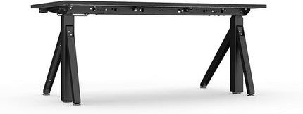 DEZCTOP Revon Pro Electric Standing Desk, 59" x 31.5" Large Work Surface, Height Adjustable (27.6"-47.2"), Sturdy Keel Frame, with Magnetic Modular System, Anti-Collision, Ash Black for Home Office
