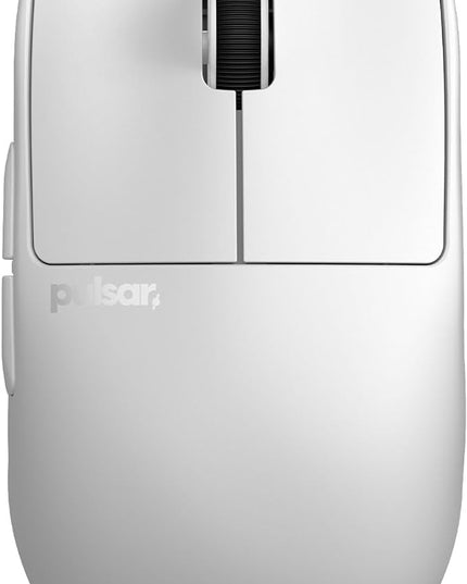 Pulsar Gaming Gears X2H mini Wireless Gaming Mouse, Ultra Lightweight 1.83 oz (52 g), Symmetrical, Optical Switch, 2.4 Ghz 1 ms, 26000 DPI, PAW3395 Sensor (Mini, Wireless, White)