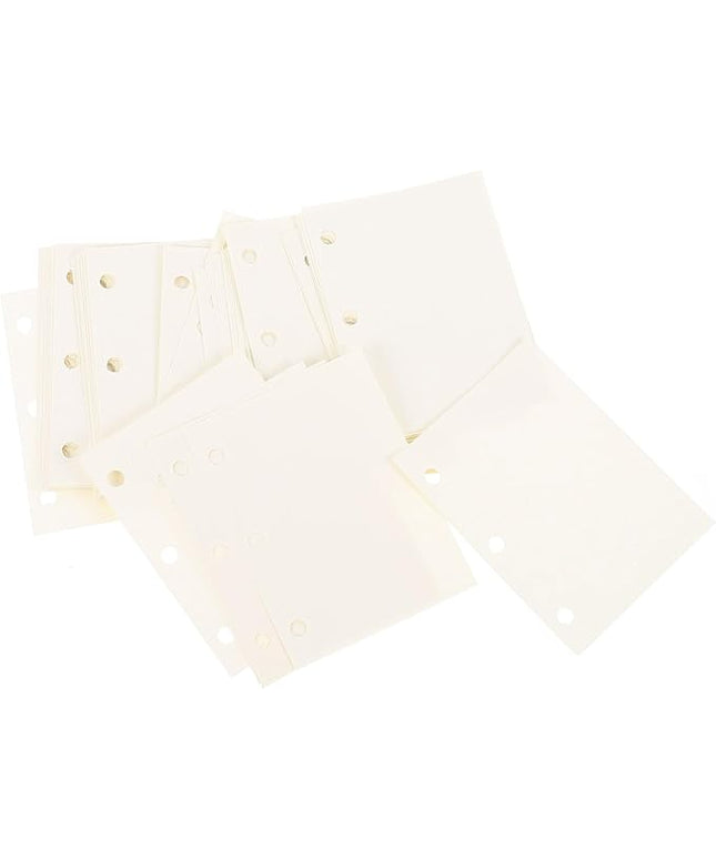 OSALADI 240 Sheets Replaceable Mini Binder Paper for Scrapbook and Writing Smooth Multi-function Loose Leaf Stationery for Diaries Reports and Planning Punch Compatible