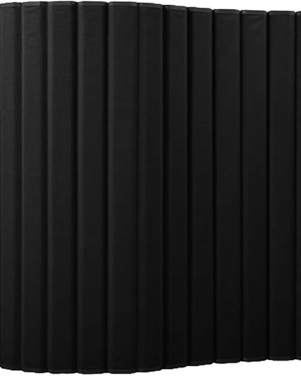 Versare VersiPanel Acoustical Partition Wall - Sound Panel Classroom Office Room Divider, Flexible Arrangement, Easy Roll-up Storage (Black, 8' Wide x 6'6" Tall)