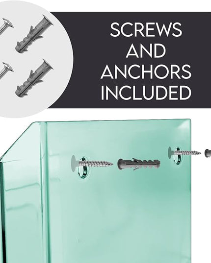 Acrimet Vertical Triple File Folder Holder Organizer, File Sorter (Plastic) (Clear Green Color)