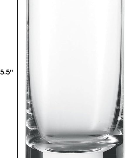 Schott Zwiesel Tritan Crystal Glass Convention Barware Collection Beer Tumbler/Long Drink Cocktail Glass, 11.7 oz , Set of 6