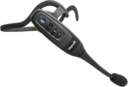 BlueParrott C400-XT Mono Bluetooth Wireless Headphones 96% Noise Canceling Trucker Headset with Mic, Convertible Over Head to Behind Neck Style with 300 ft. Wireless Range, 24 hrs. Talk Time, Black