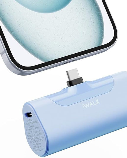 iWALK Portable Charger for iPhone 17/16/15 USB-C Small Power Bank 20W 4,500mAh Fast Charging Battery Pack Compatible with iPhone 15/16/17 Plus/17 Pro/17 Pro Max, Samsung Galaxy S25/S24/S23 Android