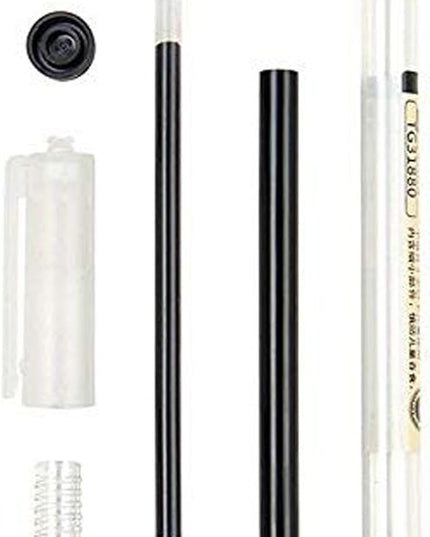 BEMLP Gel Ink Pen Japanese Style Liquid Ink Rollerball Pens Quick Drying 0.35mm Ultra Fine Point Ballpoint Maker Pen Premium for Office School Stationery Supply,12 Pcs/Set, Black