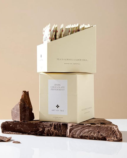 Art of Tea | 12 Count Sampler Box | Dark Chocolate Peppermint Dessert Tea