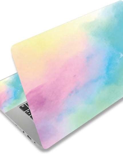 Laptop Skin Sticker Decal,12" 13" 13.3" 14" 15" 15.4" 15.6 inch Laptop Vinyl Skin Sticker Cover Art Protector Notebook PC (2 Wrist Pad Skins Included), Decorative Waterproof Removable, Watercolor