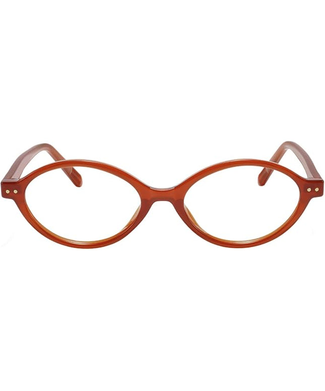 TIJN Olisa Blue Light Blocking Glasses for Women Men,Oval Glasses Frame Bluelight Glasses for Gaming/Computer/Screen