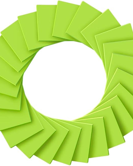 (24 Pads) Sticky Notes 3x3 inch, Self-Stick Pads Bright Colors Sticky Note, Recyclable, Easy to Post for Home, Office, Notebook (Bright Green)