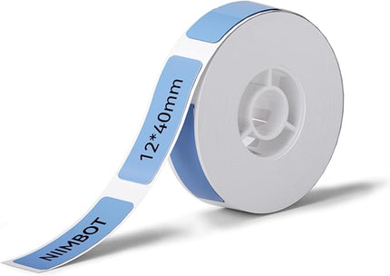NIIMBOT Label Maker Tape for D11/D110/D101 Label Maker, 12 x 40 mm (0.47'' x 1.57'') for Home Office Labeling Tape Replacement, Blue
