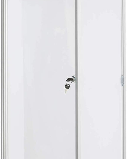BIBOC 36x24 Inches Lockable Bulletin Boards White Board Frame Enclosed Display Case,with Magnets,for School Message Notice Whiteboard