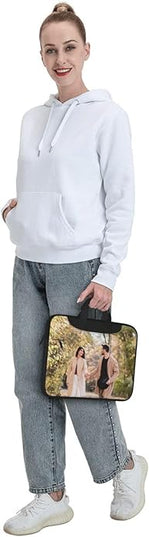 Custom Laptop Bag Personalized Laptop Case Sleeve Shoulder Bag With Photo Logo Text Slim Computer Messenger Briefcases