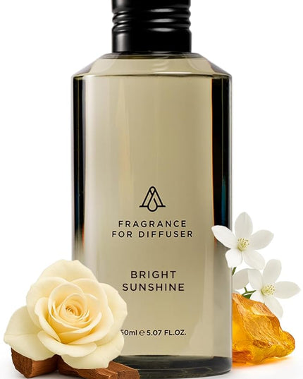 AromaPlan Hotel Scents Bright Sunshine 5 Fl Oz (148ml), Home Luxury Aroma & Hotel Fragrance Diffuser Oil- Hotel Diffuser Oil for Aromatherapy- USA Made, Bigger Bottle, Bolder Aroma & Longer Lasting