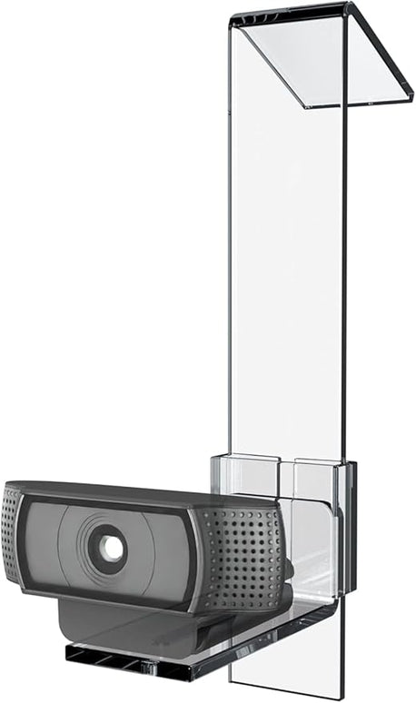 PlexiCam Pro V2 | Center Screen/Middle Screen Webcam Mount | Position Any Webcam (Not Included) Anywhere/Any Screen (Laptops-32) | Tripod gooseneck teleprompter Alternative for Eye Contact Audience