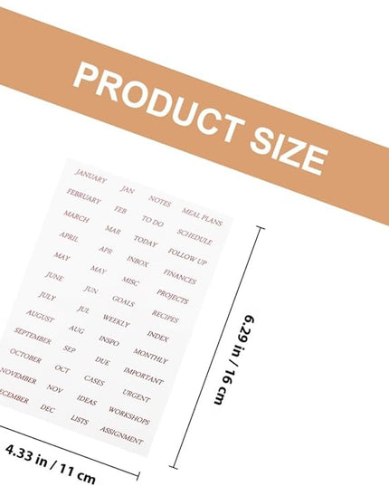 GALPADA 4 Sheets Rose Gold Foil English Phrase Stickers for Scrapbooking Journaling Monthly Planner Decoration Transparent Pet DIY Decals for Diaries and Photo Albums Creative Stationery