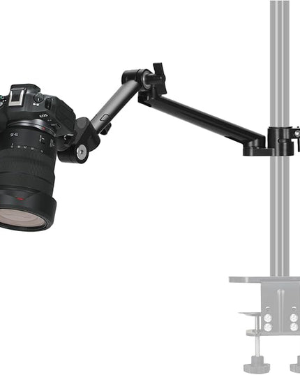 TARION Modular Desktop Camera Mount - 19"/48 cm DSLR Desk Arm with 1/4" Screw Ballhead 360 Degrees Adjustable - Compatible with 35 mm Rods - Titanrig Arm Z