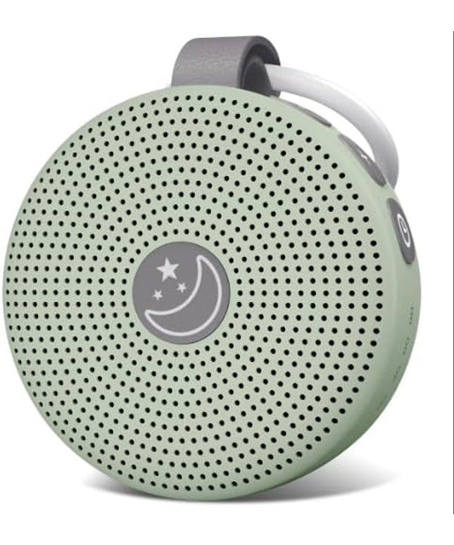 Mini Sound Machine Portable Baby White Noise Machine Brown Noise Machine 30 Soothing Sounds for Kids Adults Auto-Off Timer 32 Volume Levels Battery Sleep Machine for Home Office Privacy