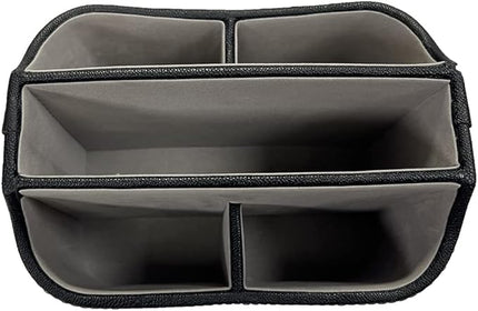 UnionBasic Rotating Desk Organizer, 360 Degree Desk Spinning Caddy, Desktop TV Guide/Mail/Media/Remote Controller Holder Organizer,Fishskin Black