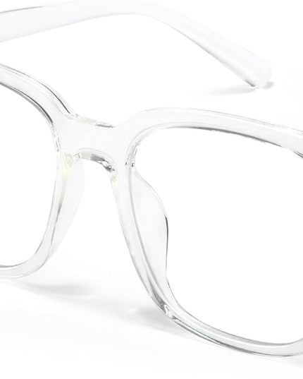 PANNER Oversized Square Blue Light Blocking Glasses for Women Men Anti Glare Reduce Eyestrain Computer Glasses
