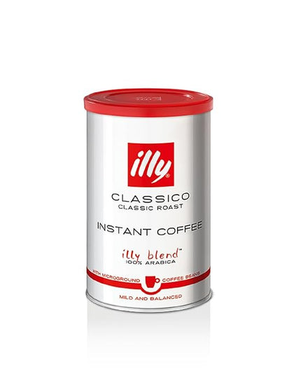 illy Instant Coffee- 100% Arabica Coffee – Classico Medium Roast - Notes Of Caramel, Orange Blossom & Jasmine - Easy Preparation - Convenient Coffee Instant Format - Roasted In Italy – 3.3 Ounce