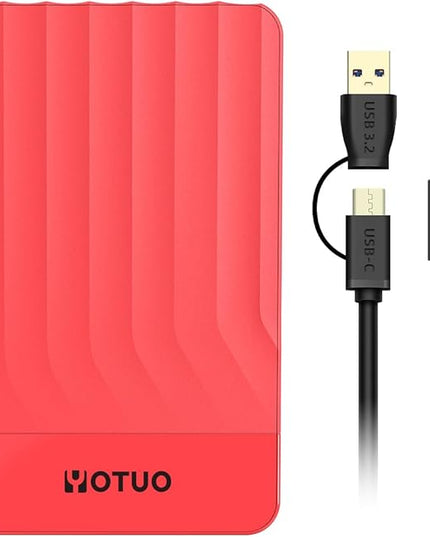 Portable External Hard Drive Storage Expansion Mobile HDD USB 3.0 for PC, Mac, Desktop, Laptop, PS4, PS5, Xbox One X/S, Xbox 360, Xbox Series X/S, Office & Game (Red, 750GB)