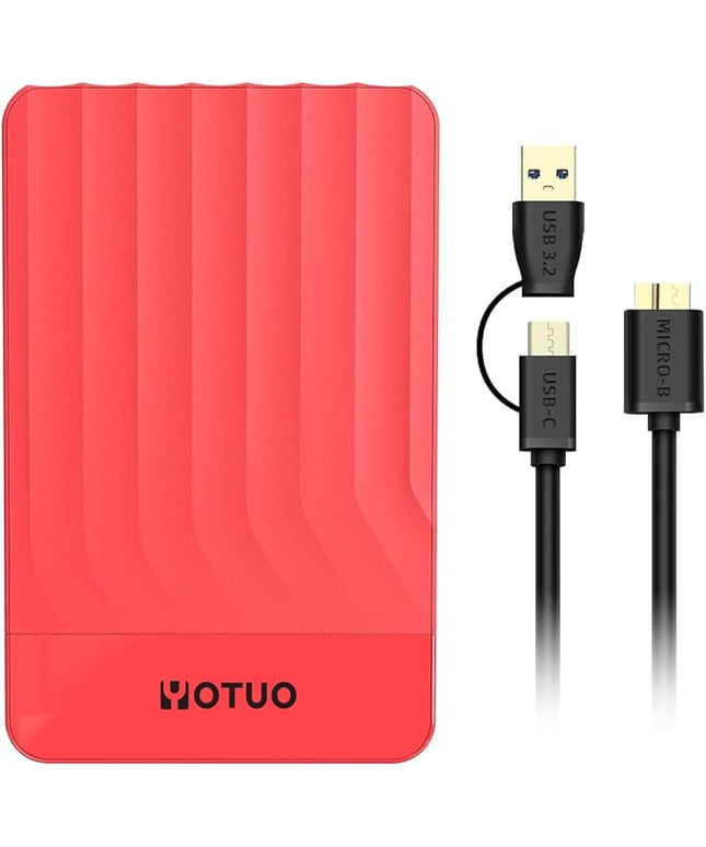 Portable External Hard Drive Storage Expansion Mobile HDD USB 3.0 for PC, Mac, Desktop, Laptop, PS4, PS5, Xbox One X/S, Xbox 360, Xbox Series X/S, Office & Game (Red, 750GB)