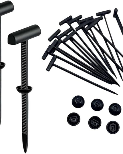 Nylon Universal Cable Tie Buckle, Upgrade Cable Tie Buckle Zip Tie, Zip Tie Style Clip, Multifunctional Nylon Cable Ties for Cars Daily Repair Bumper Clips (Black 30pcs)