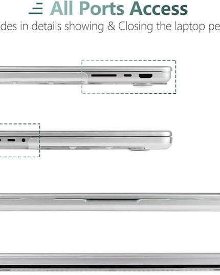 DONGKE Case for M5 MacBook Pro 14 inch 2025 2024-2021 M4 M3 M2 M1, Plastic Hard Shell Cover Compatible with A3434 A3112 A3401 A3185 A2992 A2779 A2442, Retina XDR Display & Touch ID, Golden Floral