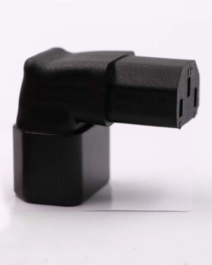 IEC C14 to C13 Power Adapter PDU Plug/Socket Down 90 Degree for LCD Wall Mount TV 2 Pack